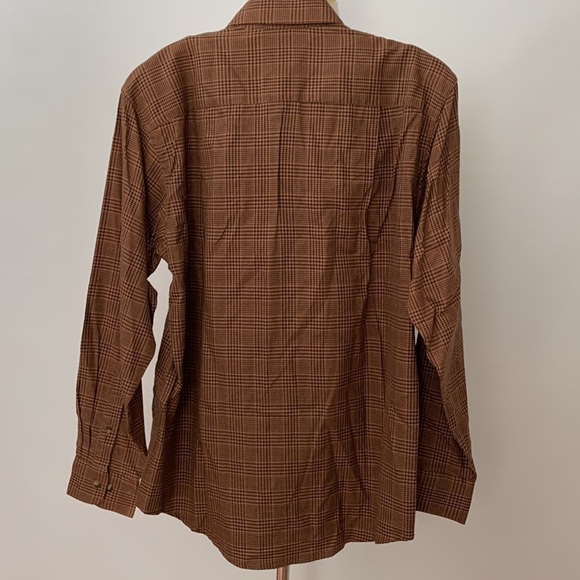 IZOD Flannel Shirt Long Sleeve Stretch Button - Picture 5 of 6